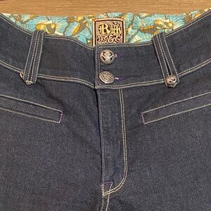 Classic Dark Blue Denim Rich and Skinny Jeans  Women's wide leg Jeans